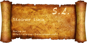 Steiner Luca névjegykártya
